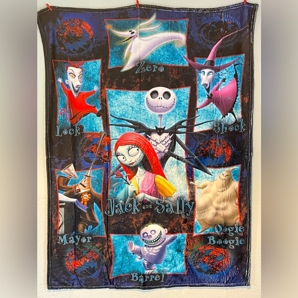Nightmare Before Christmas Soft Fleece Blanket Throw